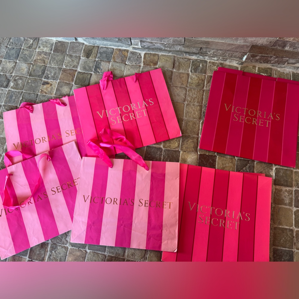 Victoria's Secret Pink and Red gift bags